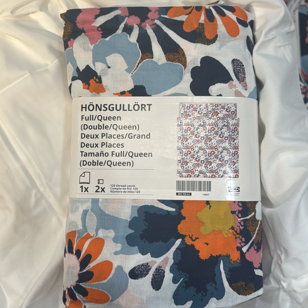 IKEA Duvet Floral Honsgullort